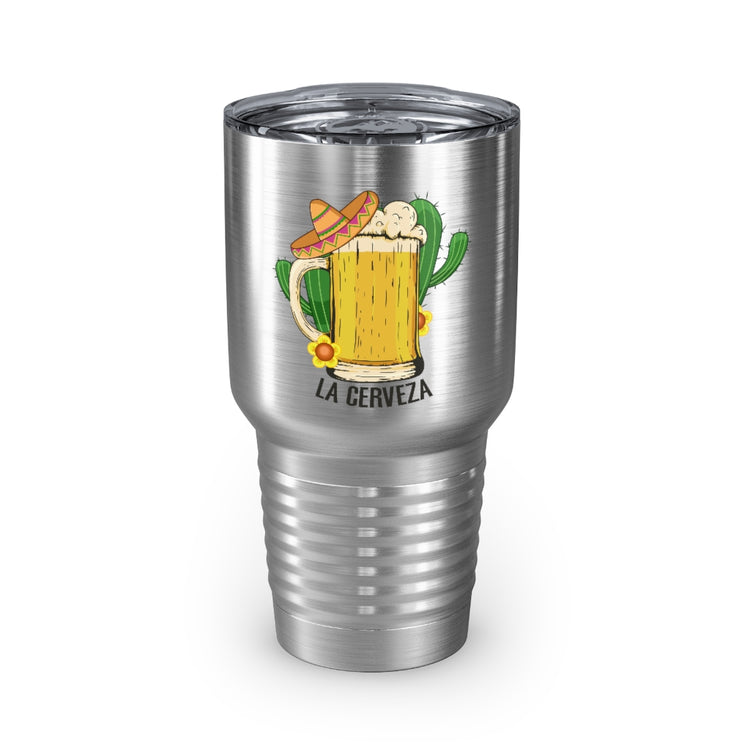 30oz Tumbler Stainless Steel Colors Funny Cerveza Mexico Drinking Sarcastic Women Men  Humorous Mexican Drinkers
