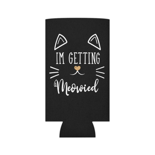 Beer Can Cooler Sleeve  Hilarious Fiance Engagement Sarcastic Kitten Statements Humorous Nuptials