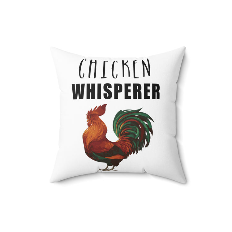 Cool Chickens Lover Poultry Farmer Gift Spun Polyester Square Pillow