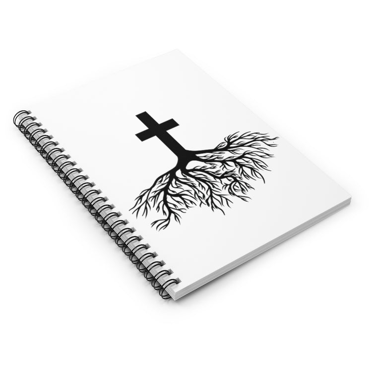 Spiral Notebook  Christians Christianity Graphic Gift Vintage Religious Root Crucifixion Retro Men Women