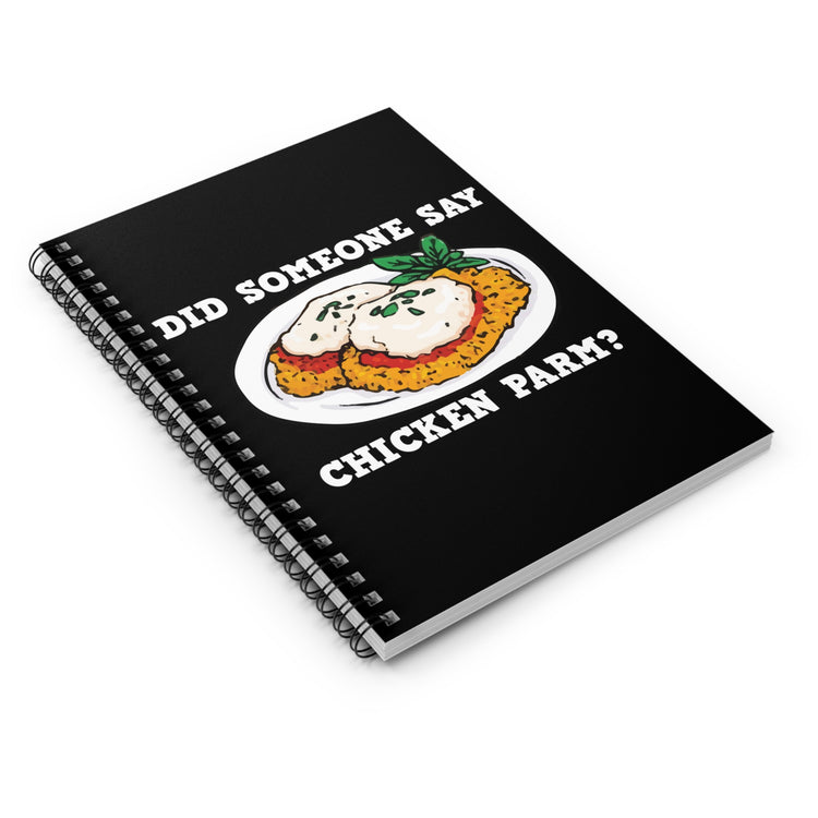 Funny Parmigiana Food Devotee Men Women T Shirt Spiral Notebook - Ruled Line