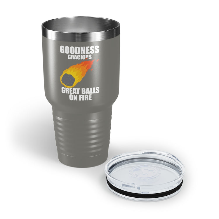 30oz Tumbler Stainless Steel Colors Hilarious Meteors Illustration Stargazers Statements Puns Humorous Stargazing