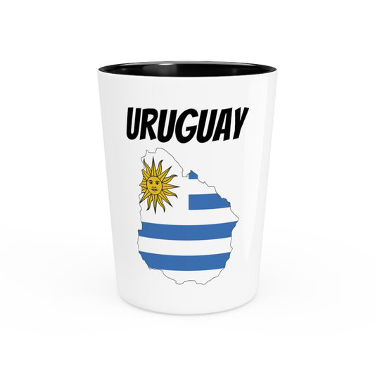 Shot Glass Party Ceramic Tequila  Motivational Uruguay Prideful Appreciation Puns Women Men Hispanic Illustration Uruguayan Flag Latin America