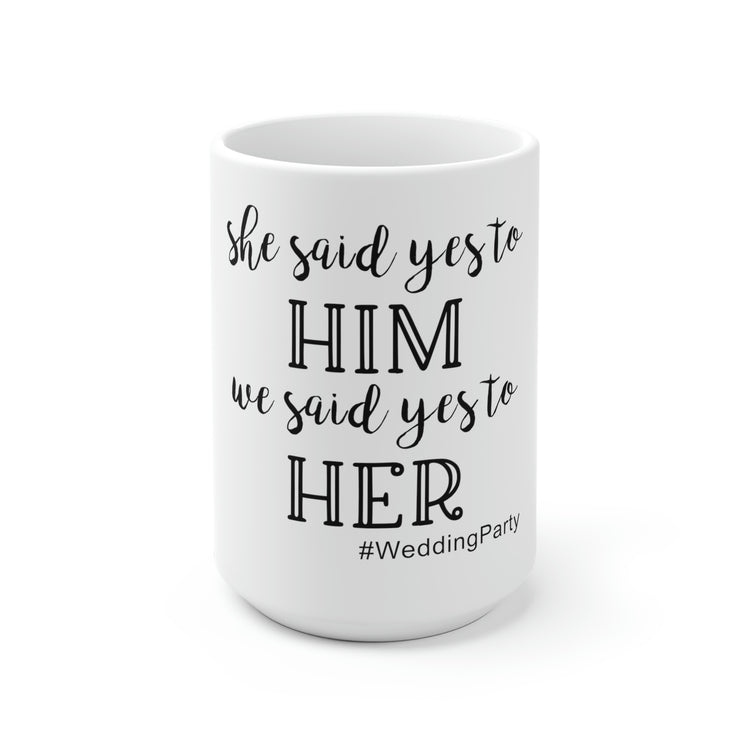 White Ceramic Mug Funny Groom Party Wedding Bachelors Weddings  Grooms Bridal Sayings Engagement Fianceing