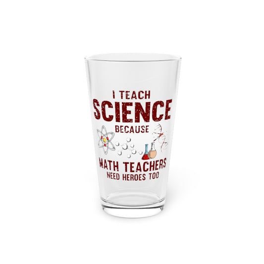 Beer Glass Pint 16oz  Novelty Scientist Technologist Researcher Instructor Tutor Hilarious Boffin