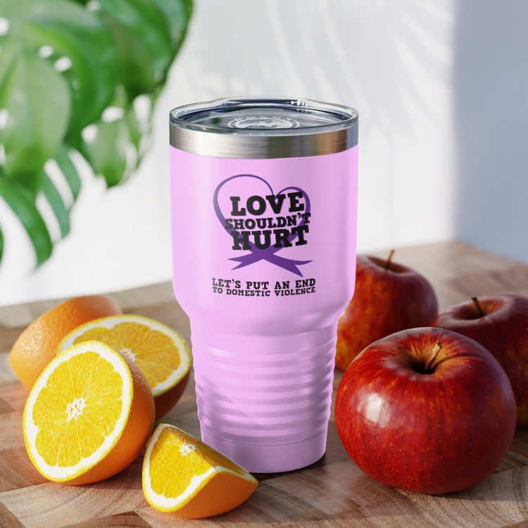 30oz Tumbler Stainless Steel Colors Ending Domestic Violence Inspirational Quote