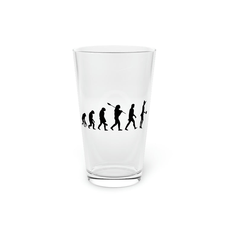 Beer Glass Pint 16oz Hilarious Acrobatics Athletic Triathlon Weightlifting Pun Humorous Trampolining Acrobatic Sport