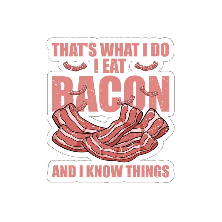 Sticker Decal Hilarious Bacon Meats Pork Gammon Smoked Pancetta Lover Humorous Smoking Stickers For Laptop Car