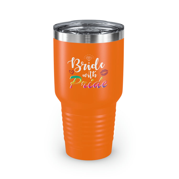 30oz Tumbler Stainless Steel Colors Humorous LGBTQ Bridal Appreciation Graphic Puns Hilarious Supportive Bridesmaid