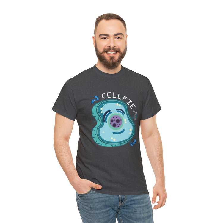 Shirt Hilarious Unique Cellfie Cell Physics Teachers Science Teacher biology physiology T-Shirt Unisex Heavy Cotton Tee