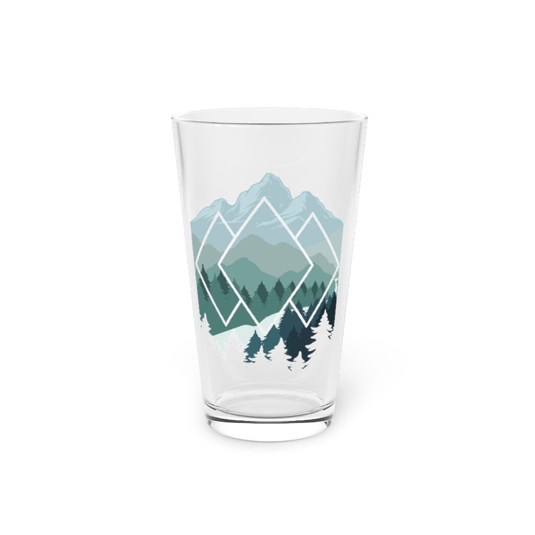 Beer Glass Pint 16oz Hilarious Woodland Trees Jungles Touring Travelling Lover Humorous Wandering