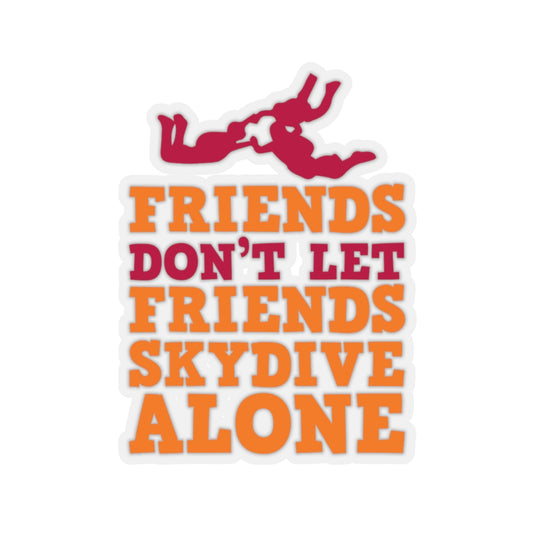 Sticker Decal Novelty Not Letting Friends Skydive Alone Pun | Funny Skydiving Stickers For Laptop Car