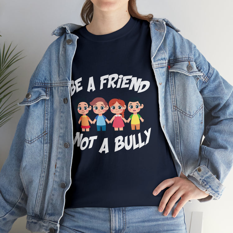 Shirt Funny No Bullying  Inspirational Cute Awareness Graphic Spread love Empathy Pals T-Shirt Unisex Heavy Cotton Tee