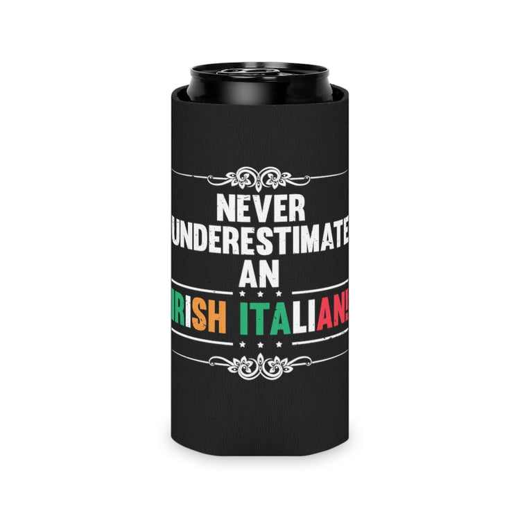 Beer Can Cooler Sleeve Humorous Patriotic Nationalistic Italia Nationalism Lover Hilarious Patriotism Enthusiast Chauvinism Devotee