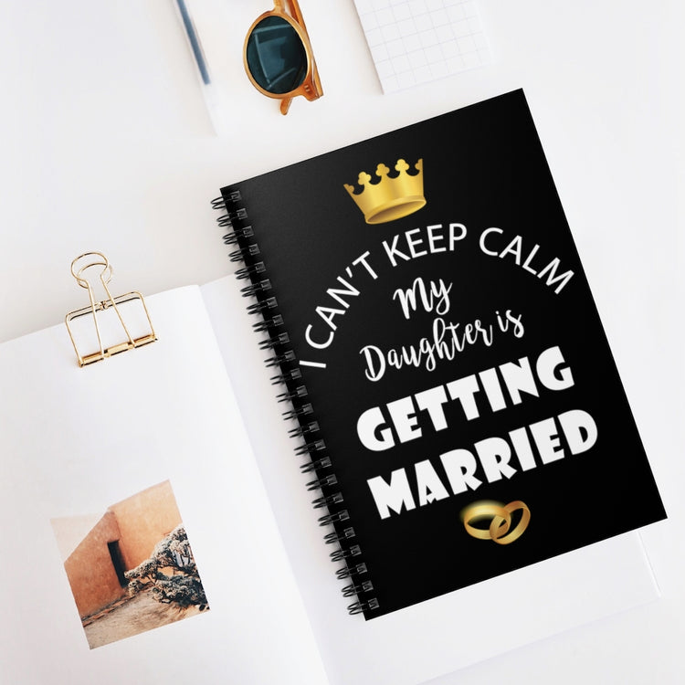 Spiral Notebook   Funny Bride Bridal Daughters Bridal Mom Engagement Saying Hilarious Wedding