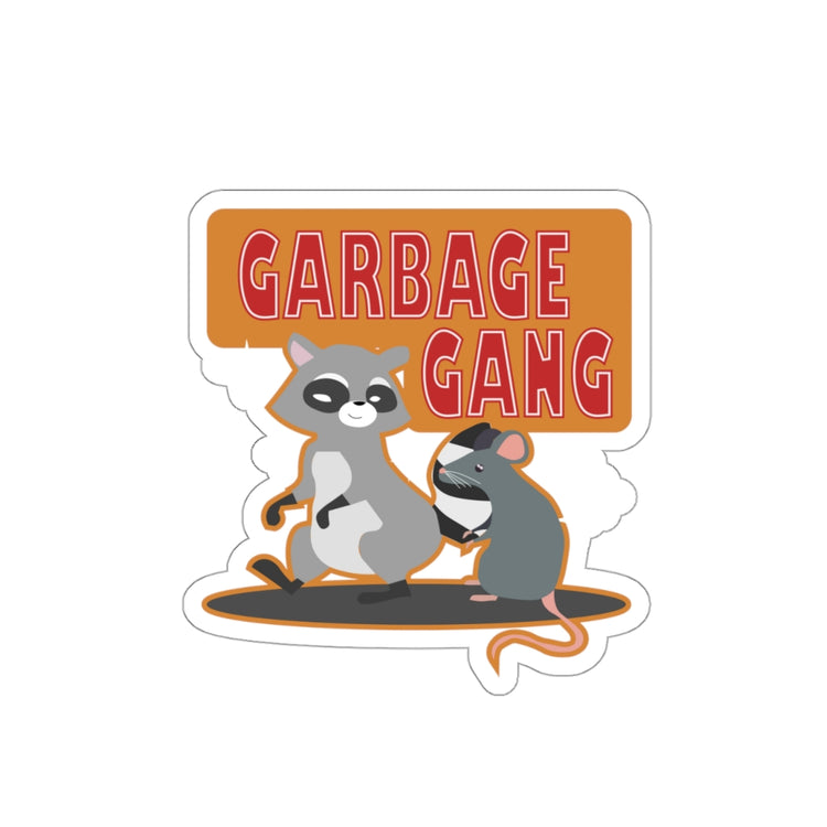 Sticker Decal Funny Garbage Gang Opossum Raccoon Critters Men Women Stickers For Laptop Car
