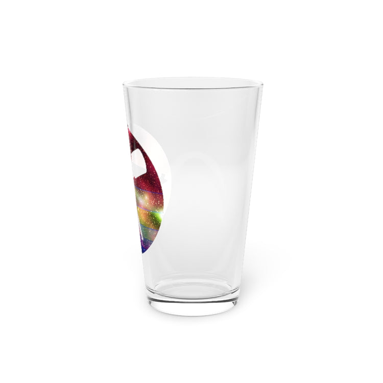 Beer Glass Pint 16oz  Retro Comet Physics Star Universe