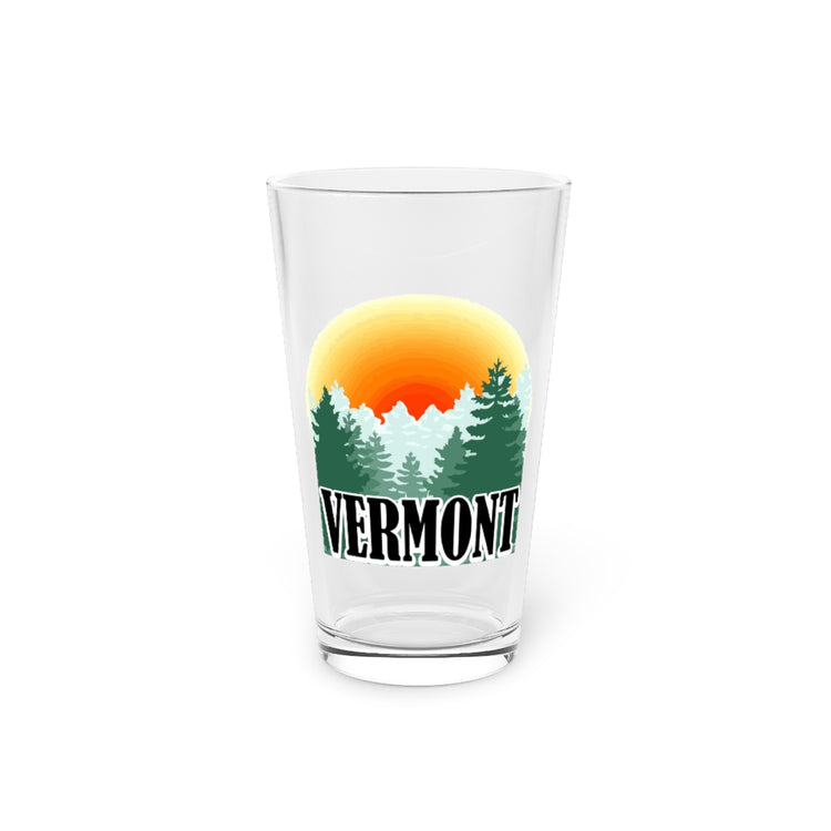 Beer Glass Pint 16oz  Vintage Retro Design Youth Graphic