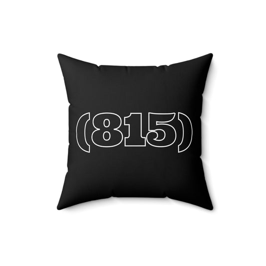 Novelty 815 Rockford  Telephones Code Saying Hilarious Regional Locations Men Women T Shirts Spun Polyester Square Pillow