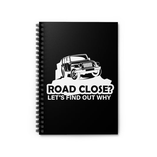 Spiral Notebook Humorous Station Wagon Truck Racing Vehicle Motor  Novelty Off-Roading Men Women