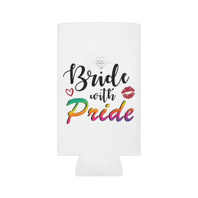 Beer Can Cooler Sleeve Humorous LGBTQ Bridal Appreciation Statements Graphic Supportive Bridesmaid Illustration