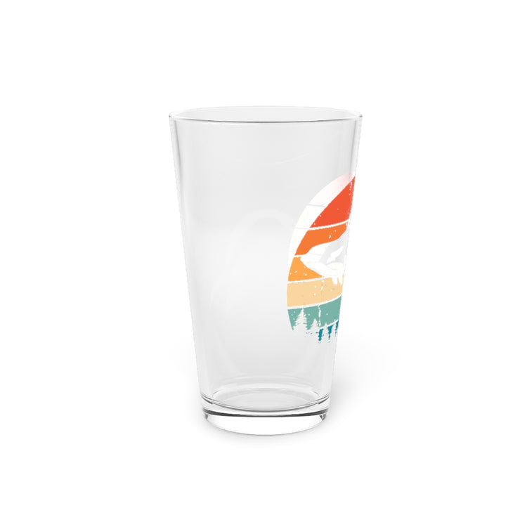 Beer Glass Pint 16oz  Novelty Grampus Dolphin Seawolf Intelligent Mammals Cetacean Humorous Endanger