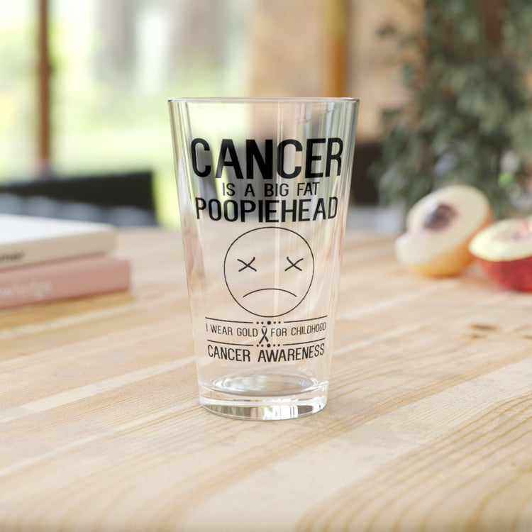 Beer Glass Pint 16oz Hilarious Extreme Severe Sickness Disease Recognizing Fan Humorous Realization