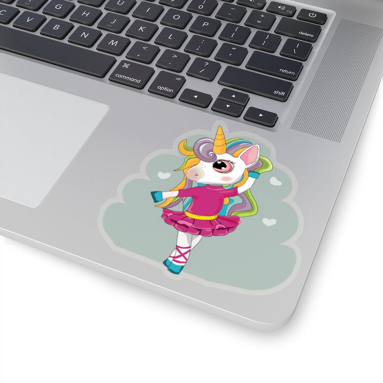 Sticker Decal Ballet Dancer Enchanted Rainbow Unicorn Stickers ForLaptop Car