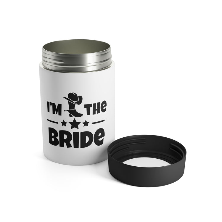 Humorous Countryside Weddings Bachelorettes Bride Engagement Hilarious Bridal Sarcastic Graphic Sayings Funny Can Holder