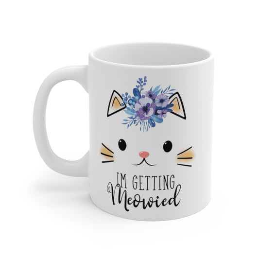 White Ceramic Mug Hilarious Fiance Engagement Sarcastic Kitten Statements Humorous Nuptials