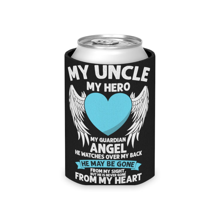 Beer Can Cooler Sleeve Vintage Uncles Bereavement Positivity Saying Uncle Memorial Retro Memorials