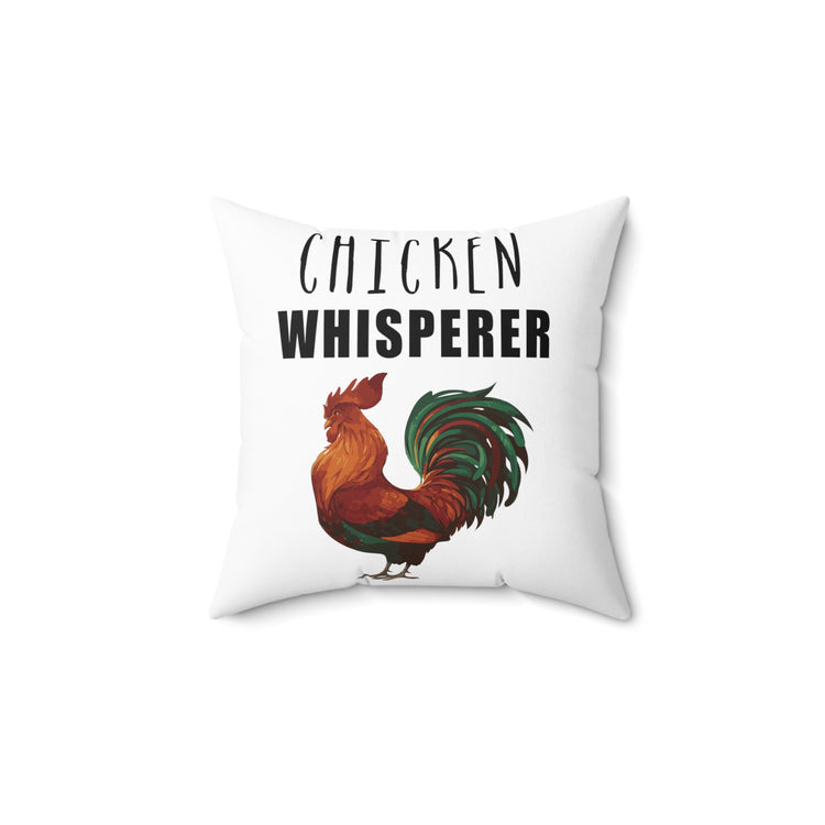 Cool Chickens Lover Poultry Farmer Gift Spun Polyester Square Pillow