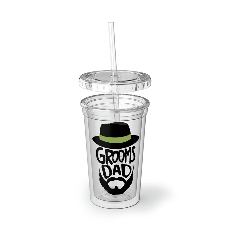 16oz Plastic Cup Humorous Groom Father Wedding Bachelors Dad Wedding Dad Grooms Bridal Engagement Fiances