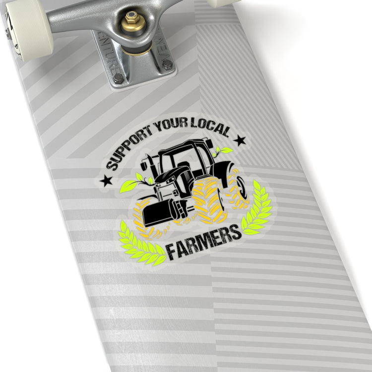 Sticker Decal Novelty Support Your Locals Farmers Farming Tillage Fan Hilarious Stickers For Laptop Car