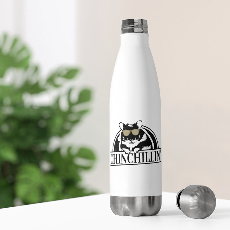 20oz Insulated Bottle Humorous Awesome Rodent Chinchillas