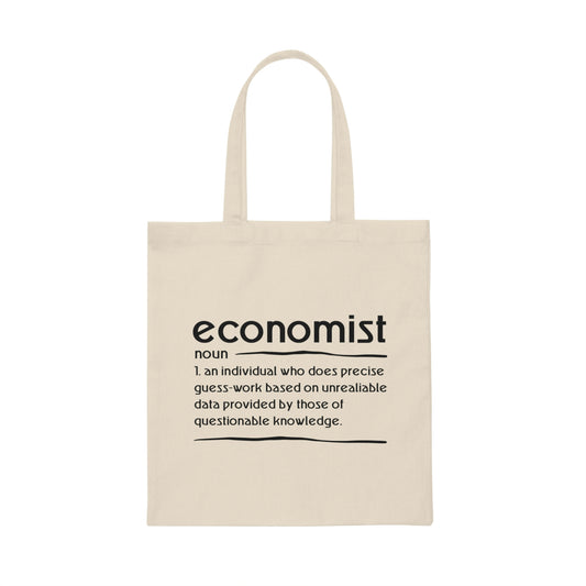 Humorous Communal Science Societal Economy Tax Deduction Fan  Canvas Tote Bag