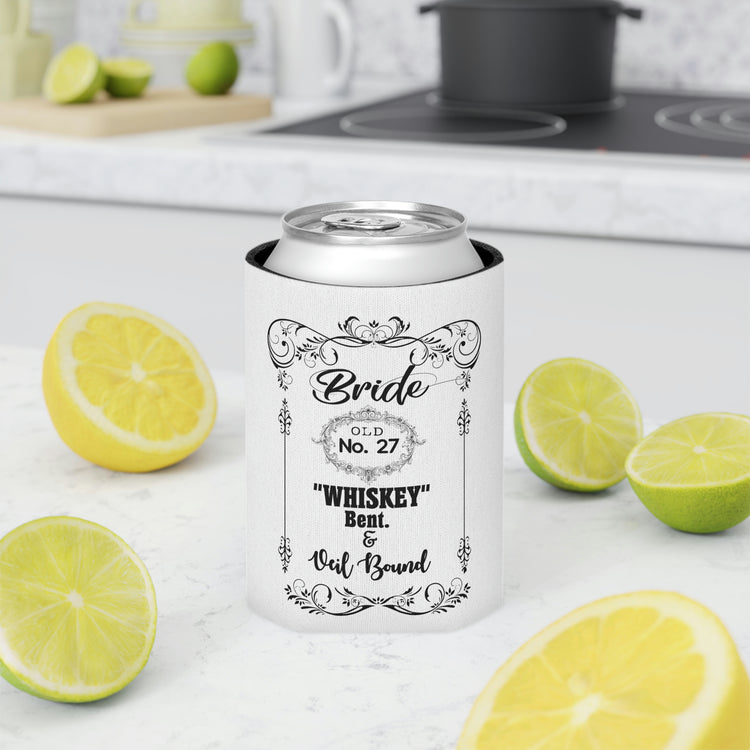 Beeer Can Cooler Sleeve Funny Bridal Drinking Bachelorettes Wedding Bride Hilarious Bridesmaids Partying Whiskey