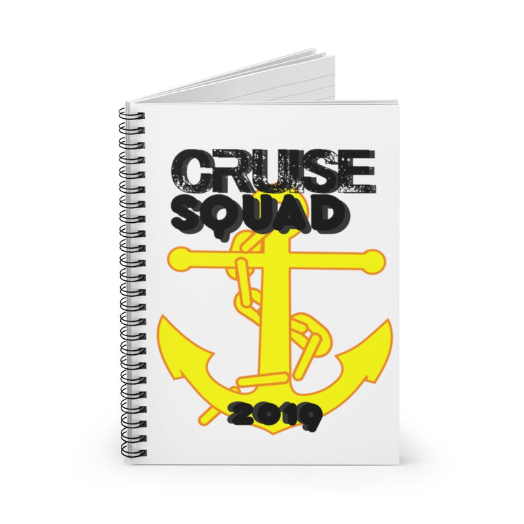 Spiral Notebook  Funny Novelty Cruise Squad Retro Vintage Cruise Squad Men Women