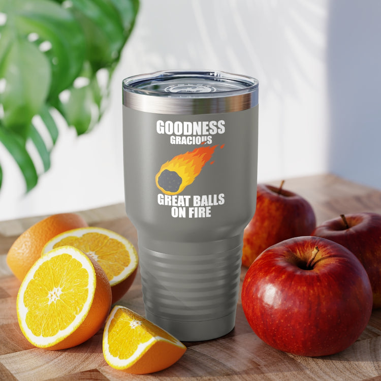 30oz Tumbler Stainless Steel Colors Hilarious Meteors Illustration Stargazers Statements Puns Humorous Stargazing