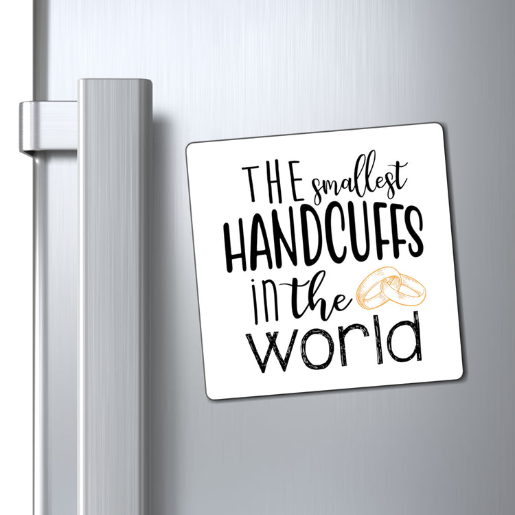 The smallest handcuffs in the world Wedding Gift Engagement Party Bachelor Bachelorette Magnets