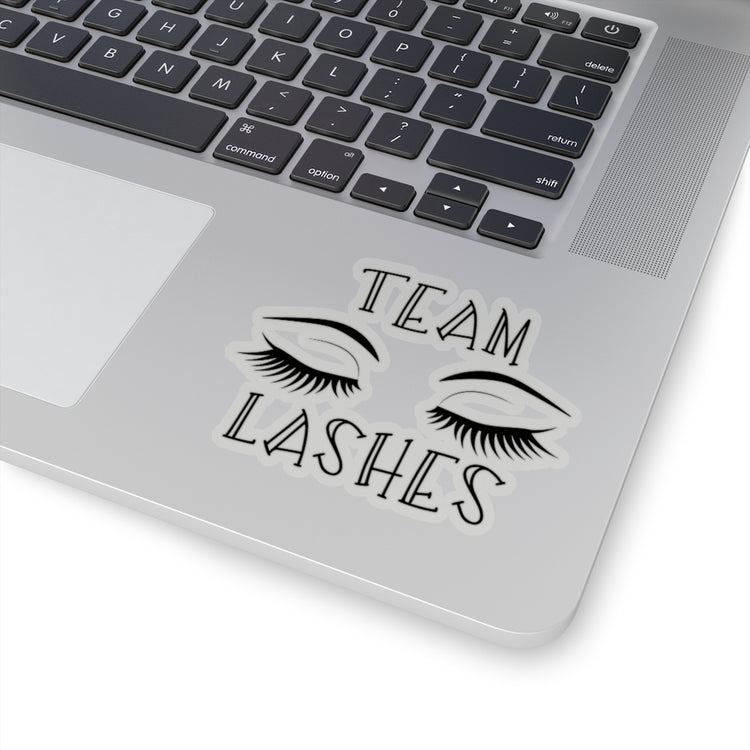 Sticker Decal Team Staches Team Lashes Gender Reveal Stickers For Laptop Car