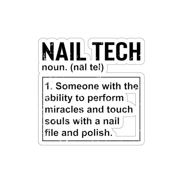Sticker Decal Humorous Manicurist Beautician Cosmetician Cosmetology Hilarious Manicure Stickers For Laptop Car