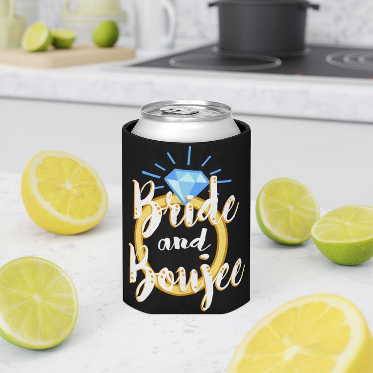 Beer Can Cooler Sleeve  Humorous Drinking Bride Sarcastic Engagement Bridal Funny Hilarious Vodka