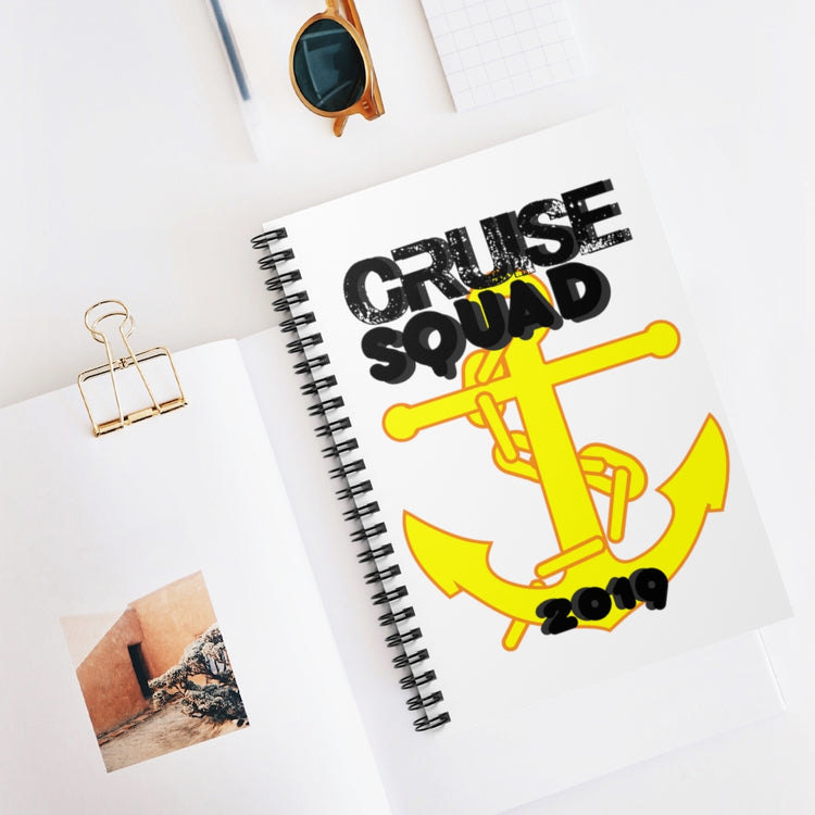 Spiral Notebook  Funny Novelty Cruise Squad Retro Vintage Cruise Squad Men Women