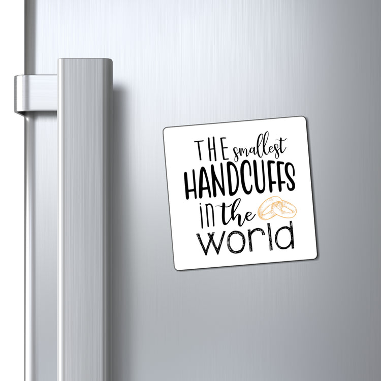 The smallest handcuffs in the world Wedding Gift Engagement Party Bachelor Bachelorette Magnets