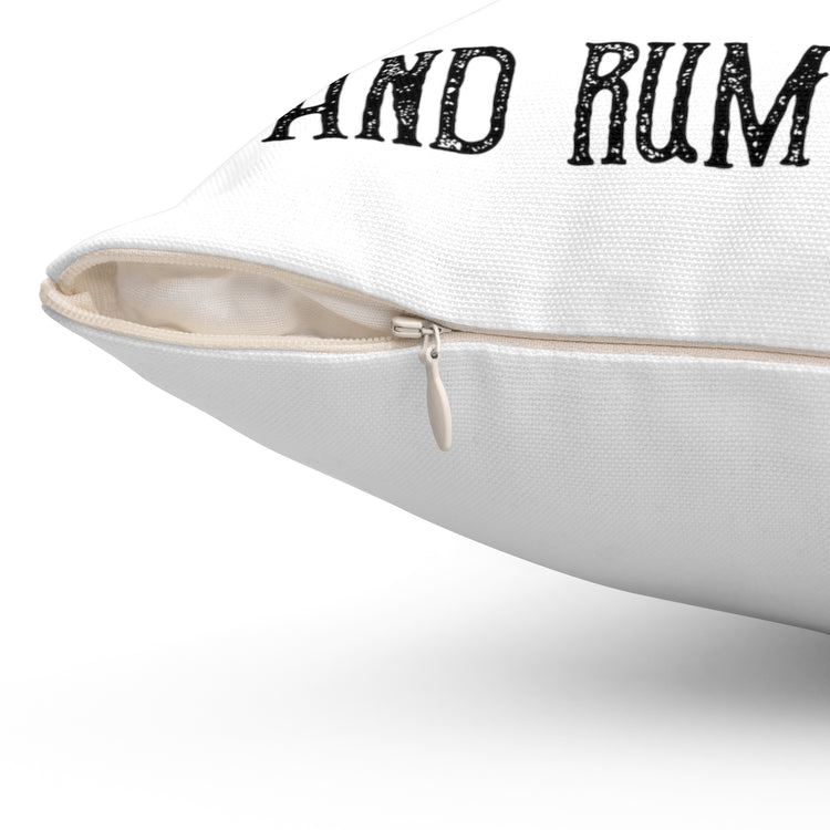 All For Rum And Rum For All Pirate Spun Polyester Square Pillow