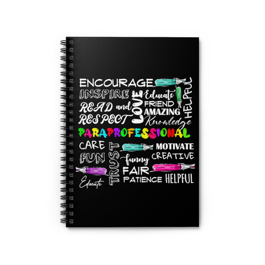 Spiral Notebook Humorous Paralegal Assistant Paramedic Teachers Novelty Supporting Men Women