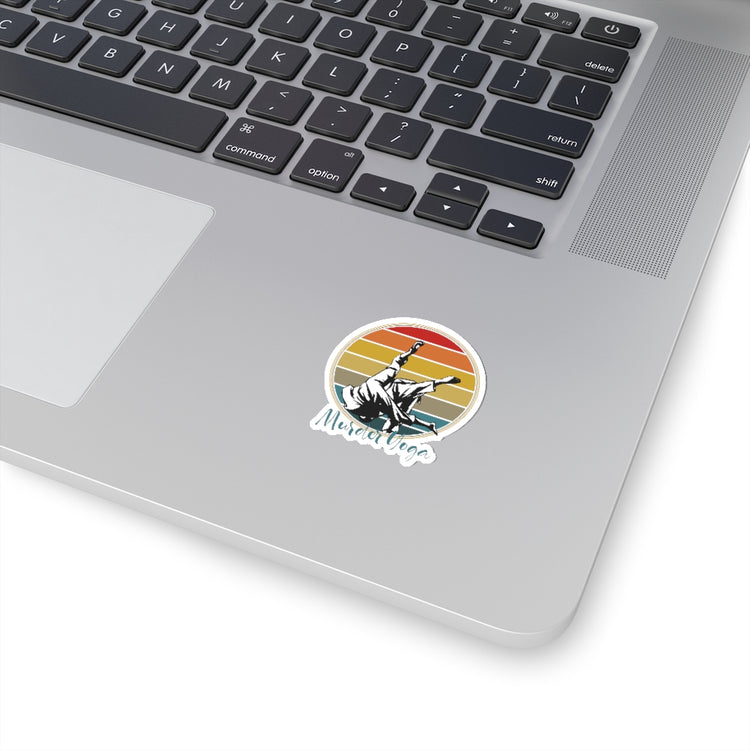 Sticker Decal Humorous Jiu Jitsu Yoga Lover Graphic Pun  Gift Funny Veteran Martial Stickers For Laptop Car