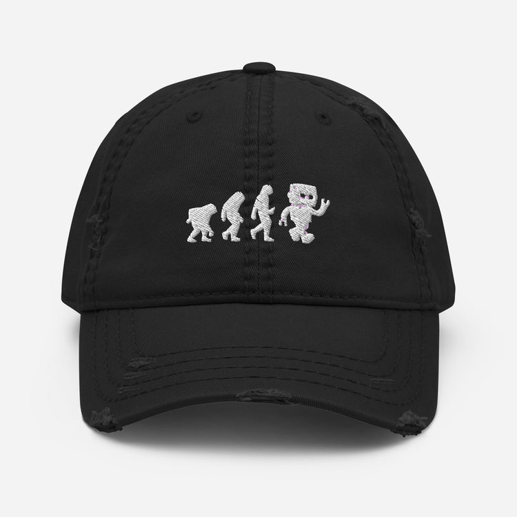 Distressed Dad Hat Novelty Mechanical Transformation Robotlike Cyborg Lover Hilarious Artificial Intelligence Genetics Fan