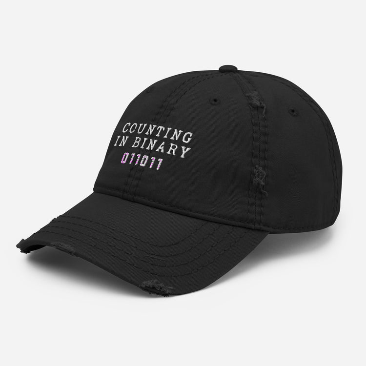 Distressed Dad Hat  Hilarious Hexadecimal Polynomial Decimal Calculations Lover Humorous Byte Star Integers Integrals Enthusiast